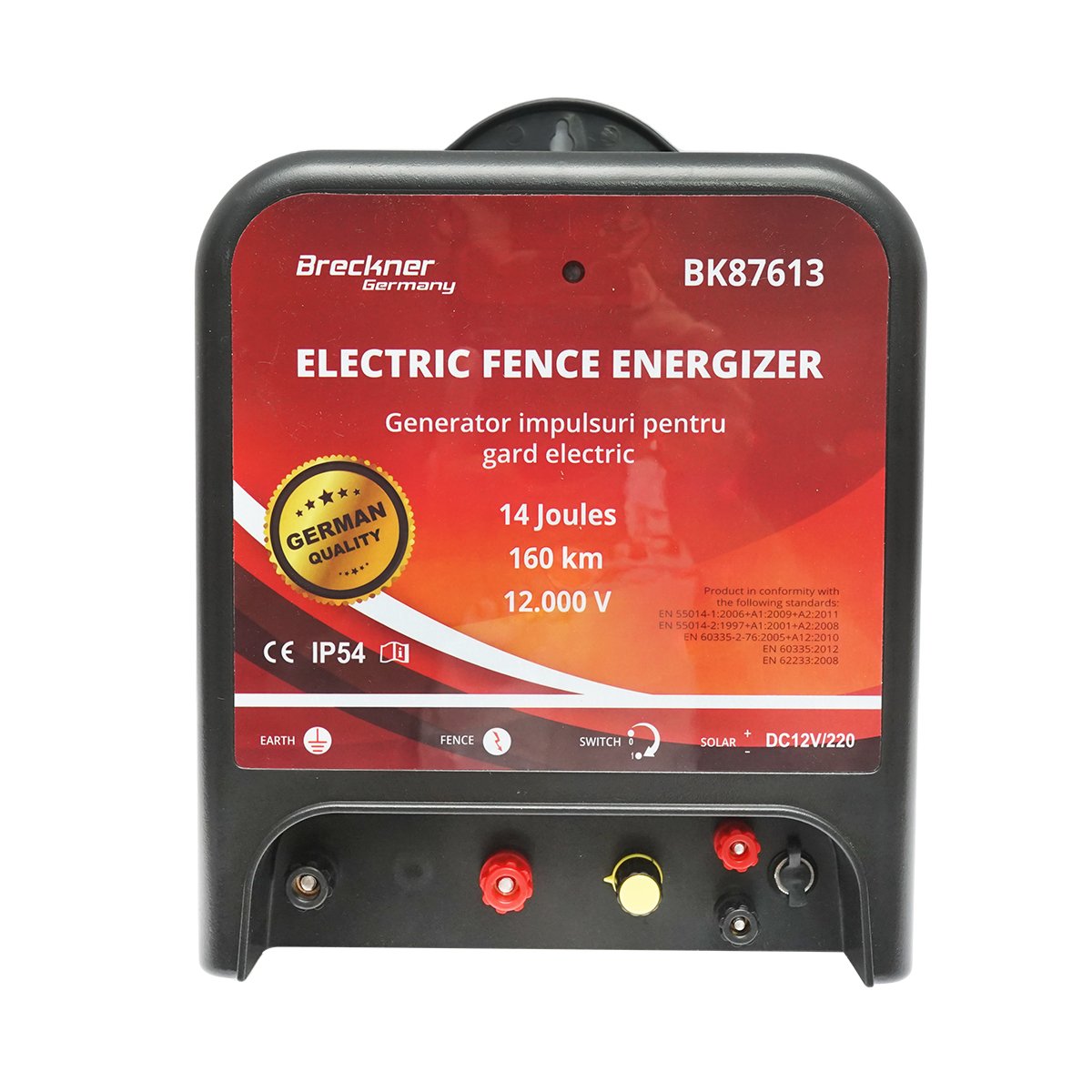 Aparat generator impulsuri 12/220V, 14 Joule pentru gard electric Breckner Germany